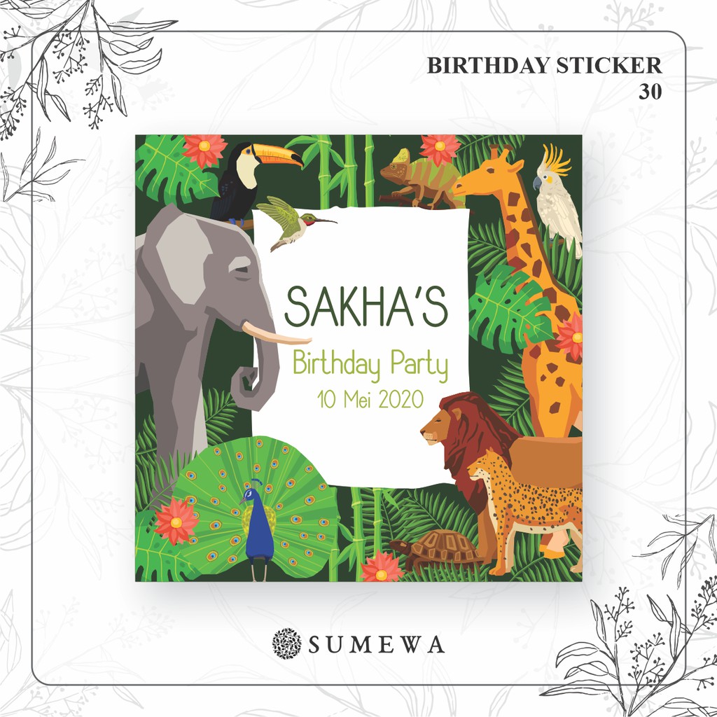 

Sticker Ulang Tahun / Birthday Sticker / Sticker Hampers Bingkisan Ulang Tahun - 30