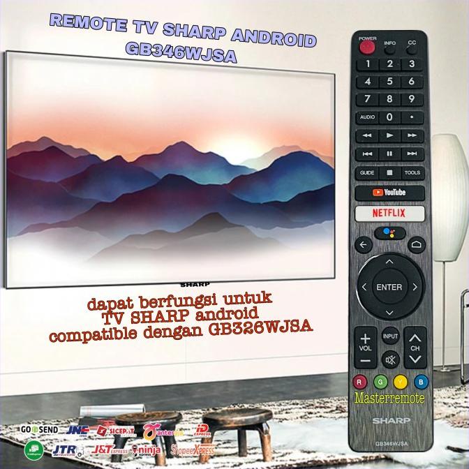 REMOT REMOTE TV SHARP SMART TV / SHARP ANDROID GB346WJSA ORIGINAL