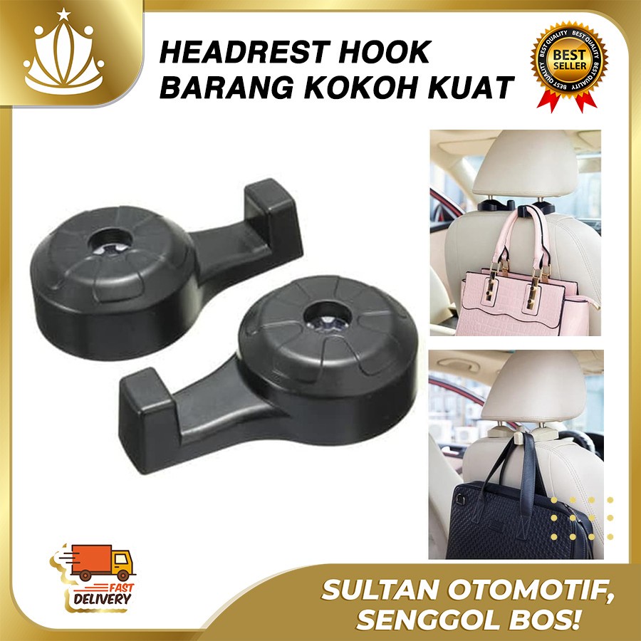 HEADREST Gantungan Barang Mobil / Gantungan Belanjaan kualitas BAGUS