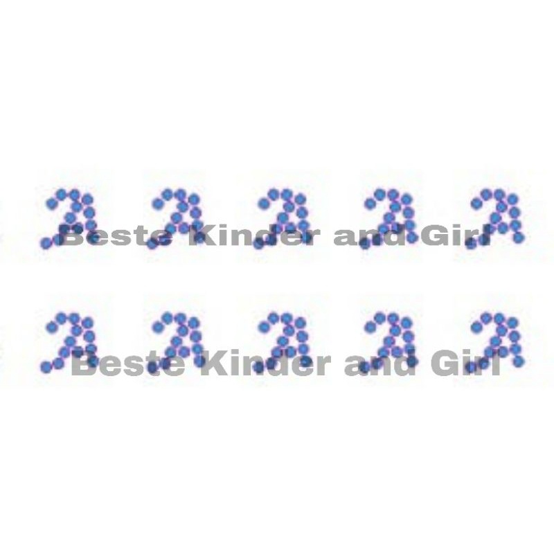 LOGO PET KHIMAR HIAS INISIAL HURUF ALPHABET ALFABET HOTFIX HOT FIX MOTE PAYET SWAROVSKI MOTEK CADAR 