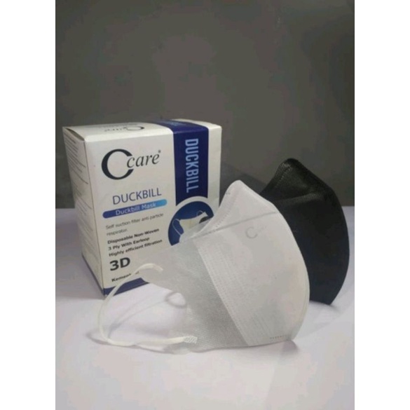 Masker Duckbill 1box 50 pcs / Masker Duckbill Garis 50pcs