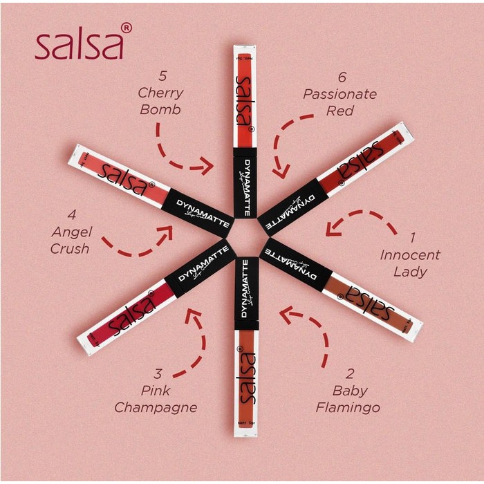 ✨LACIKOSME✨ SALSA DYNAMATTE LIP CREAM - LONG LASTING MATTE LIPCREAM BPOM ORIGINAL