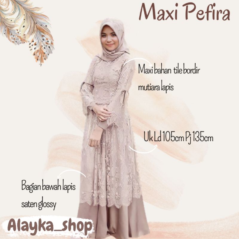 TERLARIS LEBARAN 2021 Asyanti Gown Baju Pesta Brokat Tabur Mutiara velvet