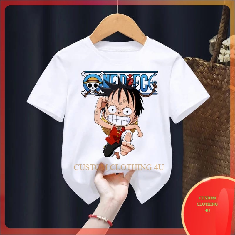 Kaos Luffy One Piece Distro kaos luffy gear 5 oversize Kaos Anime One Piece Anak Kaos One Piece