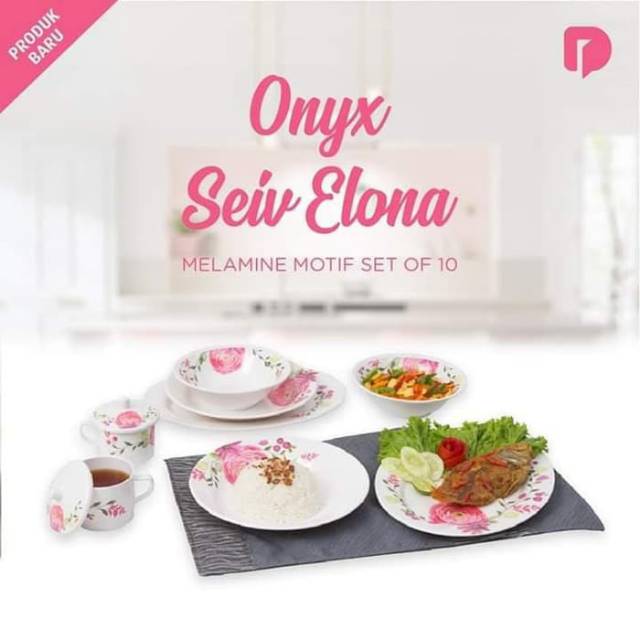 Onyx Seiv Elona Melamine set of 10