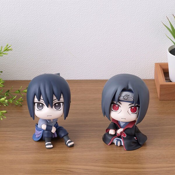 Q Ver. 8cm Naruto Look Up Anime Hatake Kakashi Uzumaki Itachi PVC Action Figure Car Decor