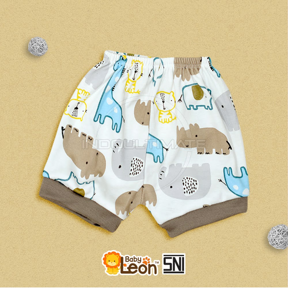 Celana Pendek Bayi Celana Diaper Newborn 1Pcs (0-3 Bulan) ZOO SERIES BABY LEON DS-117 Celana Diaper Bayi Baru Lahir Celana Anak Bayi Celana Pop Bayi Celana Bayi Harian Celana Motif Bayi