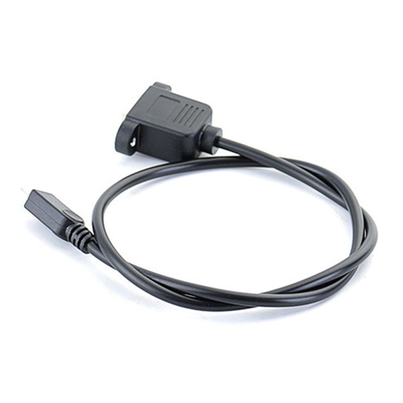 VIVI   30/50cm Micro USB Male to USB2.0 B Type Female Adapter Cable Panel Mount Hole