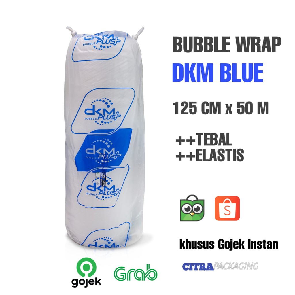 

InJO PLASTIK BUBBLE WRAP MURAH PREMIUM 125 CM X 50 M - DKM BLUE