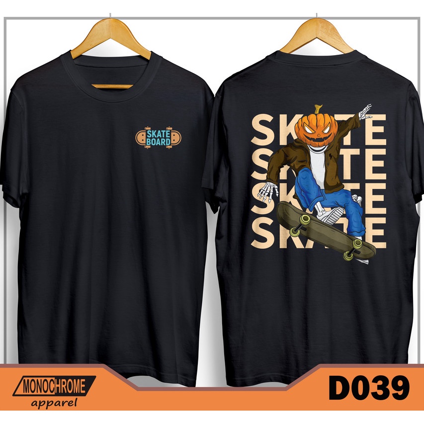 D039 Kaos Baju Skate Skater Skaters Skateboard Distro Pria