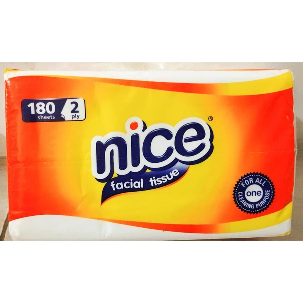 Acckini - Tissue Nice Tisu 250 Sheet Tisue Wajah Tisue Kamar Mandi Tisue Facial Soft 2ply Termurah-3