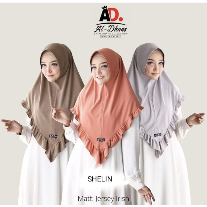 (Original Aldhans) CELIN•• Hijab instan••bergo polos