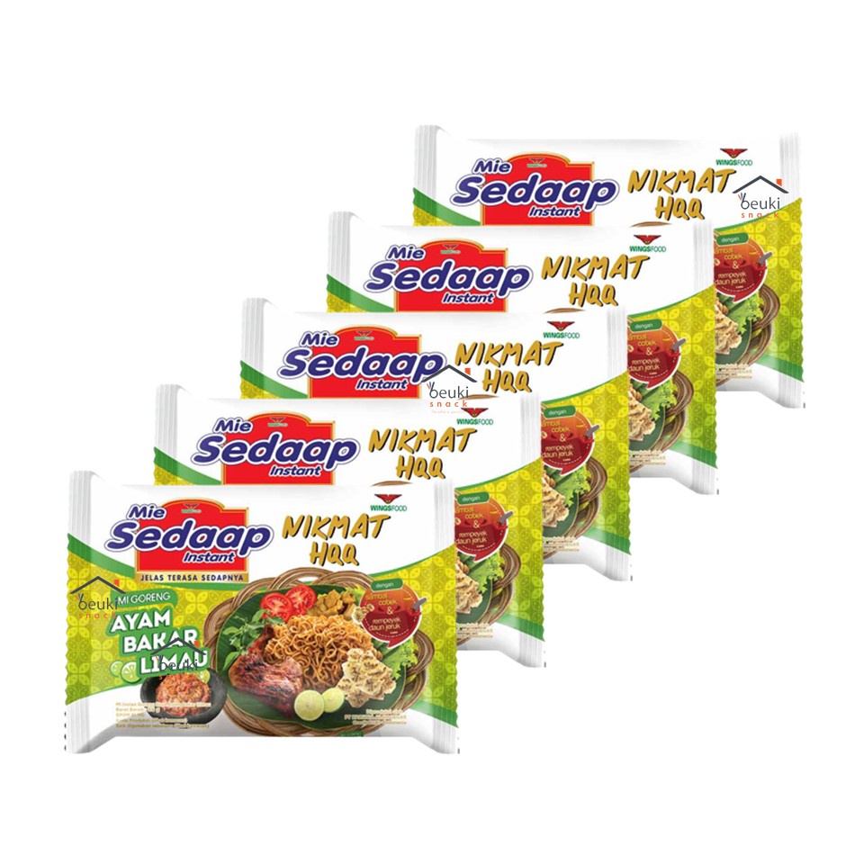 

5PCS Mie Sedaap Goreng Rasa Ayam Bakar Limau