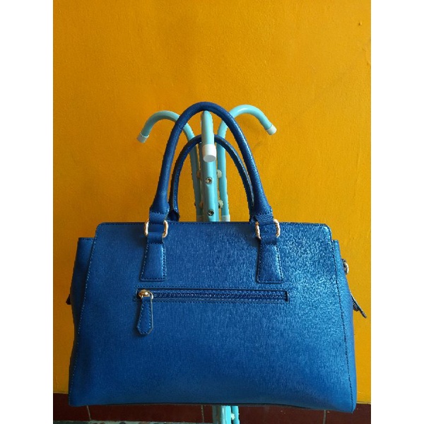 Tas Pierre Cardin Biru Preloved Like New