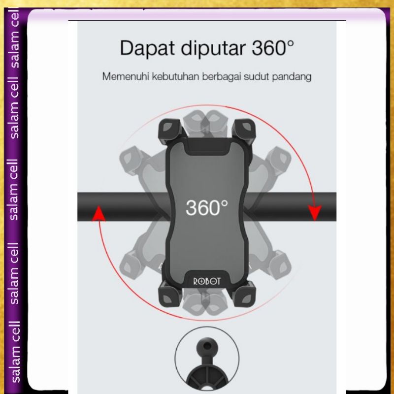 Holder Motor ROBOT RT-MH02 Dudukan Hp Kokoh Kuat dan Tahan Lama Original