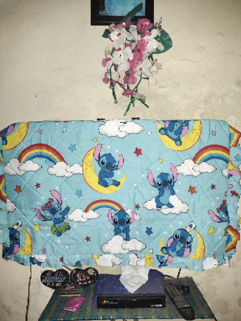 Cover Tv Lcd/tutup Tv Motif Stitch