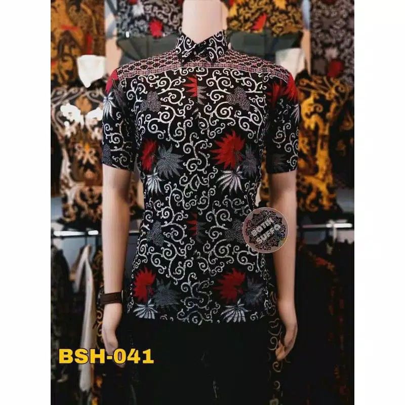 Hem Kemeja Batik Lengan Pendek Fashion Batik Pria