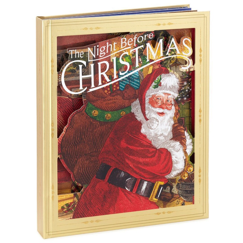 Zzz Buku Cerita Pop Up Santa Claus Vintage Untuk Hadiah Natal