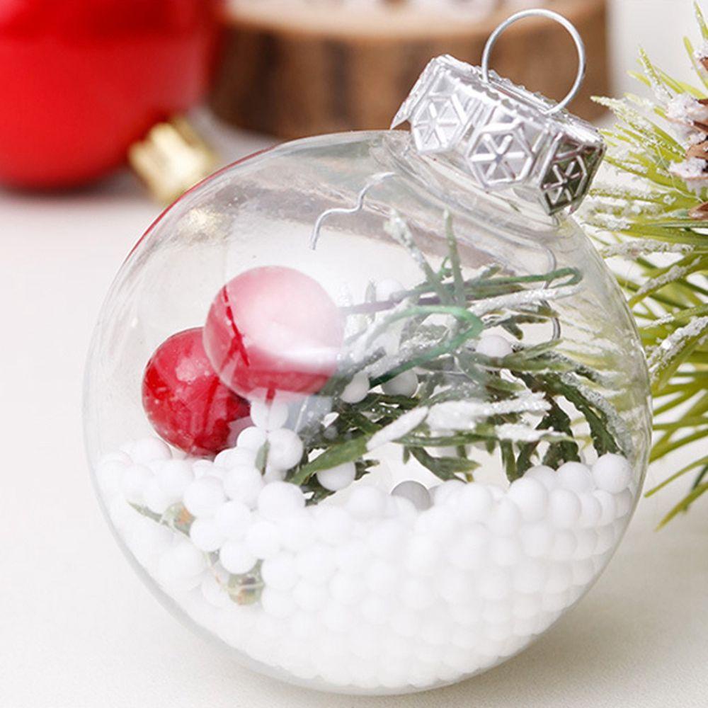 [Elegan] Bola Natal Transparan Untuk Gantung Dekorasi Liburan Ornamen Pohon Natal Xmas Christmas Decorations