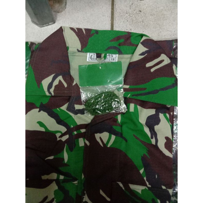 baju loreng jatah TNI al bahan seritek mantul