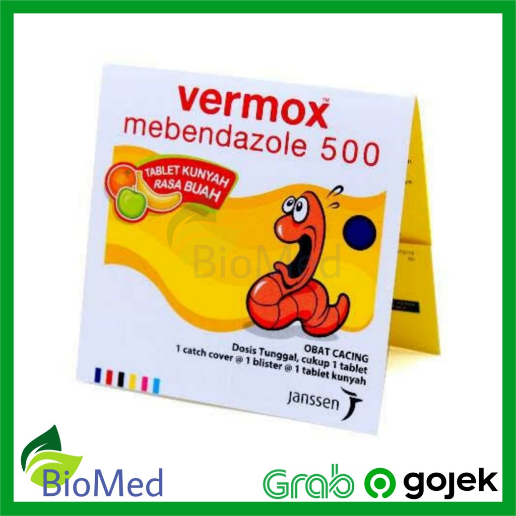 VERMOX TABLET KUNYAH - Obat Cacing