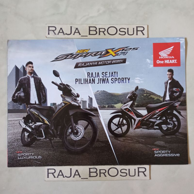 Poster brosur katalog leaflet Honda Supra X125/Supra X 125 FI Injeksi 2015