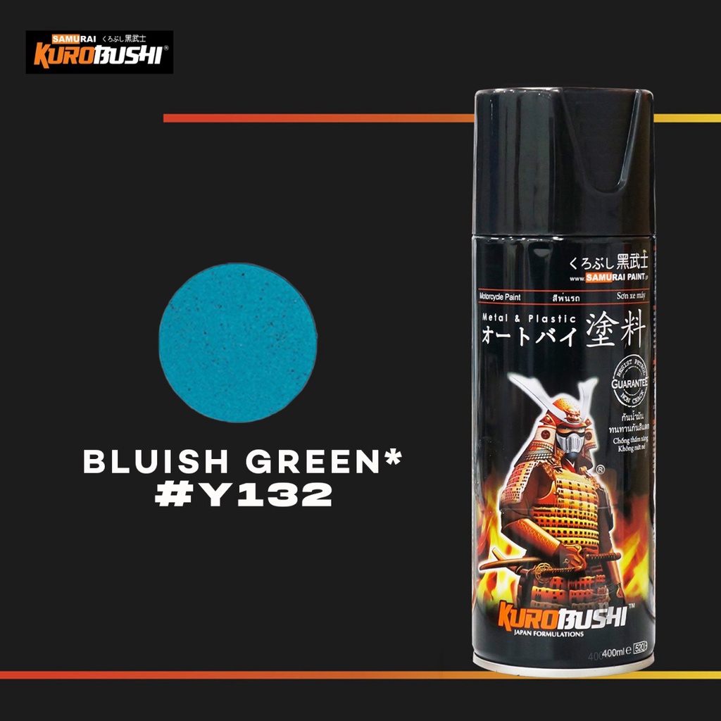 Samuraipaint, Bluish Green Y132 Cat Aerosol Kualitas Kompresor