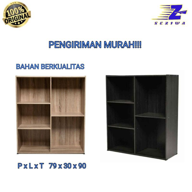 rak kayu susun 5 / rak susun kayu 5 level