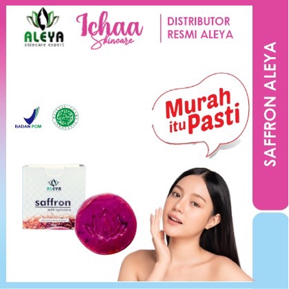 SABUN SAFFRON SAFRON ALEYA WITH SPIRULINA PEMBESIH WAJAH