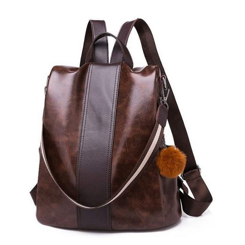 BJ28778 - BLACK/COFFEE - TAS RANSEL PUNGGUNG BACKPACK IMPORT TAS WANITA FASHION IMPORT MODIS ELEGAN TERMURAH TERLARIS TERBARU BAGSTORE JAKARTA TAS BATAM B8778 BQ2383 ELJ602