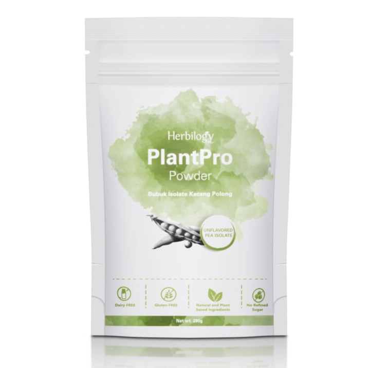 Herbilogy PlantPro Powder-Unflavored 280g (Plant Protein)