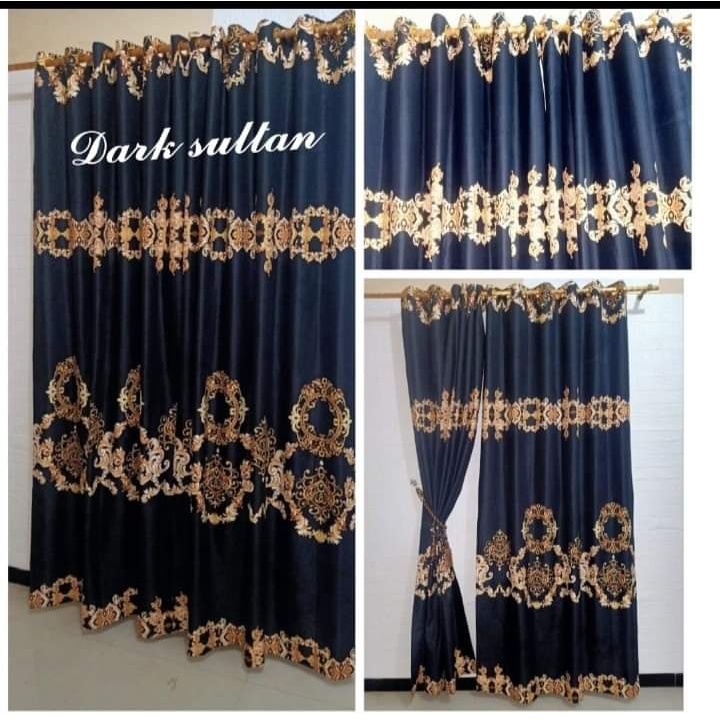 [READY STOK] Horden/Gorden Pintu Jendela 12 Ring Motif Ukuran 128x237 CM