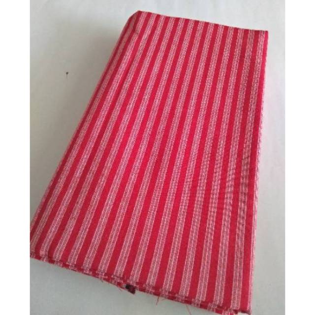 kebaya wanita Kain Batik Tenun Lurik - Merah Putih