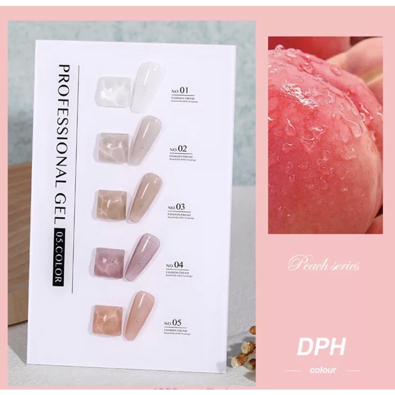 [FLASHES] DPH PEACH SERIES NAIL POLISH GEL UV 15ml