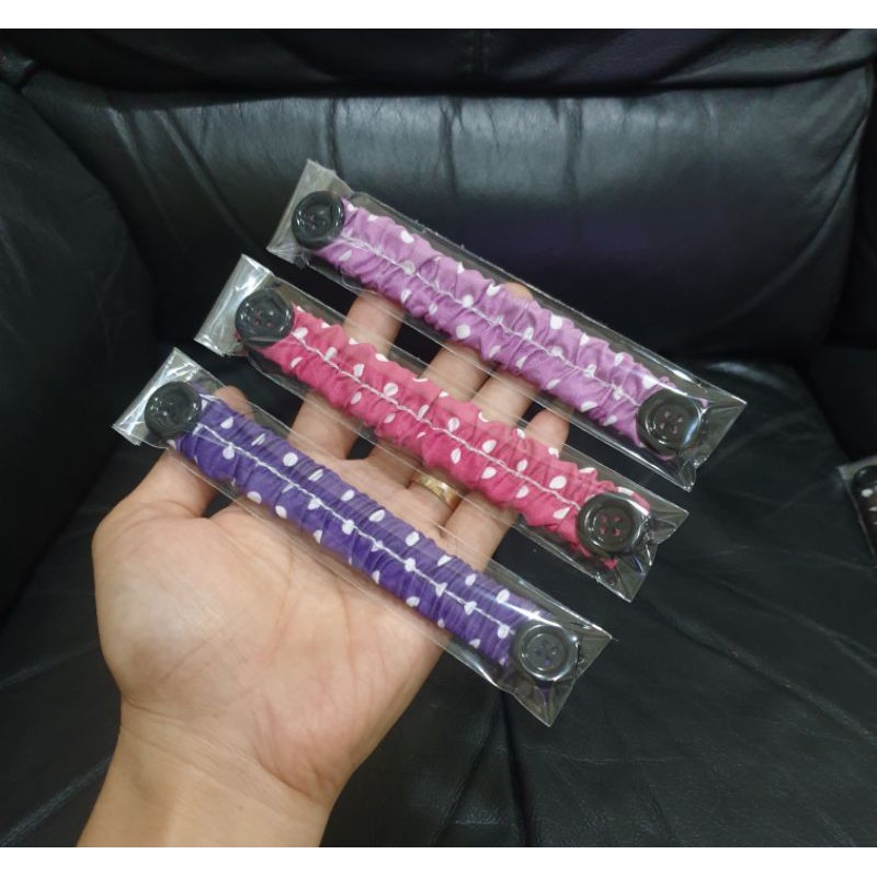 KAIN CONNECTOR MASKER KANCING POLKADOT KEMASAN PLASTIK MIKA SATUAN