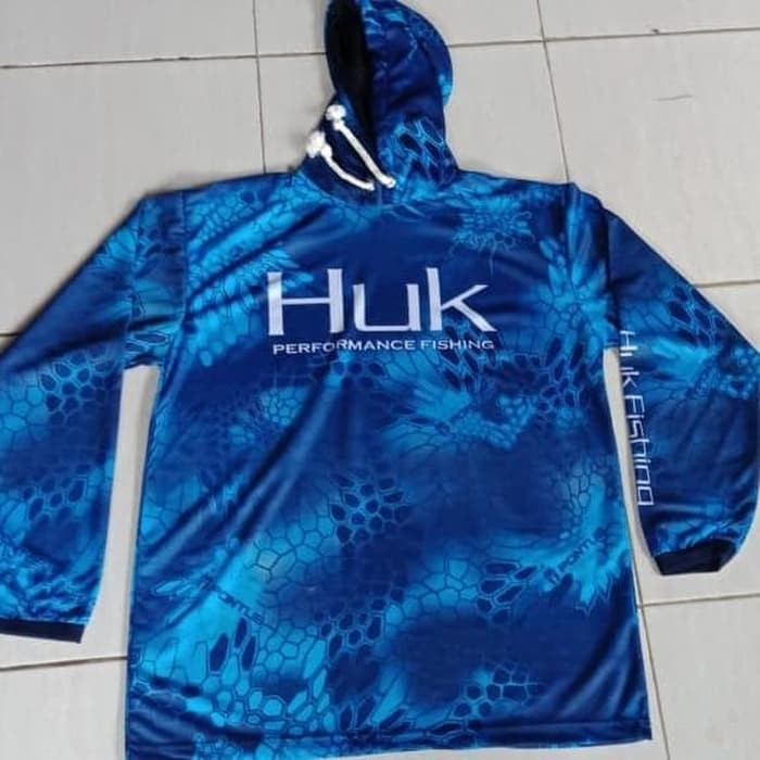 KAOS JERSEY MANCING-BAJU KAOS MANCING BERTOPI HUK BIRU GRADE ORI