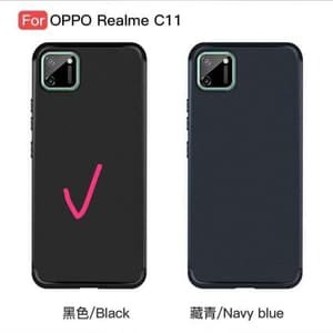 Case Slim CROSS Realme C11 6.5 inchi Softshell with Frame Line Anti Melar TIDAK LICIN