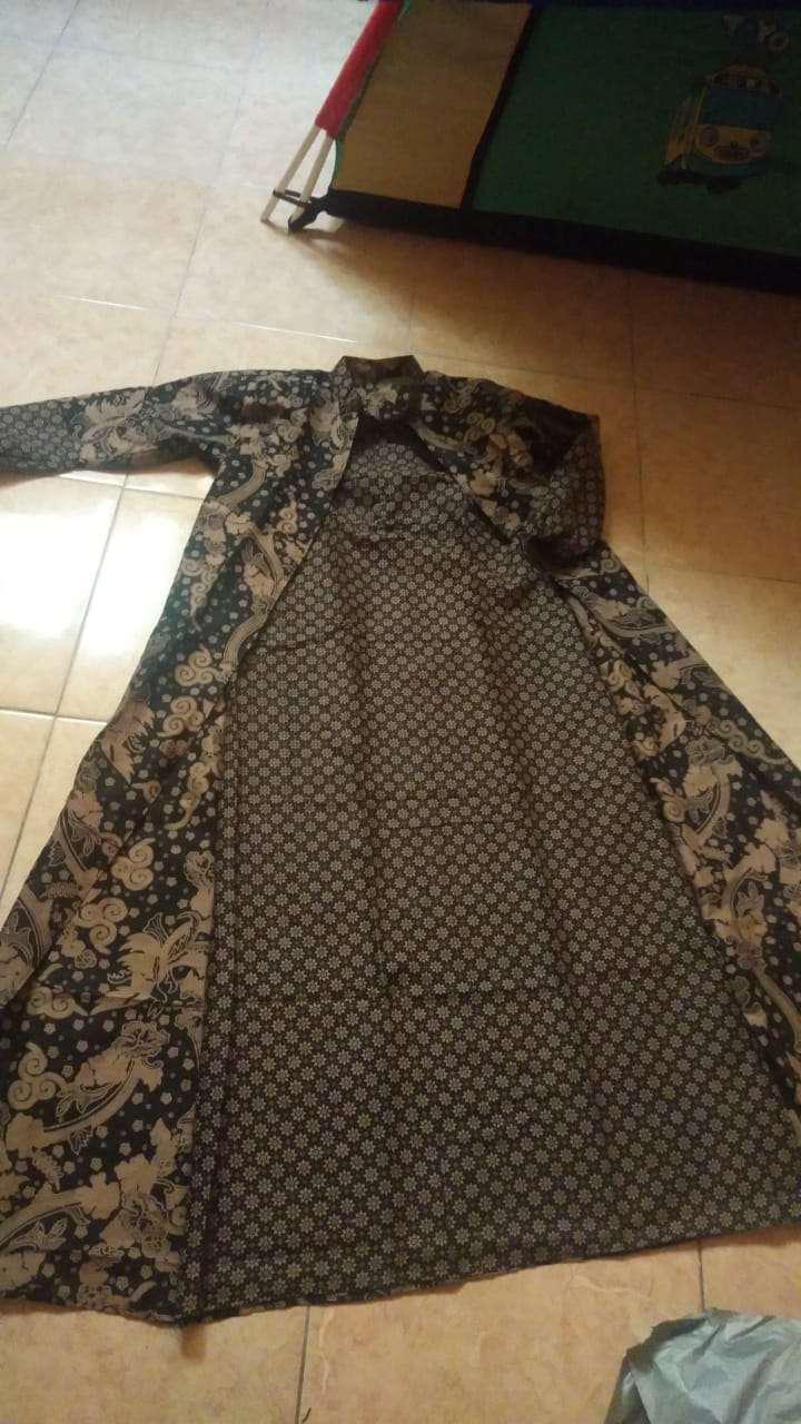 Maura Couple - Sania Ruffle Batik Couple Ori Ndoro Jowi Garansi Termurah Shopee - Batik Modern Solo