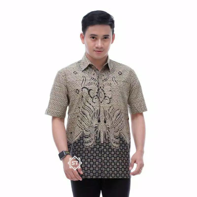 Hem Batik lengan pendek JUMBO size M L XL XXL 3XL 4XL 5XL Batik pekalongan murah kualitas ok