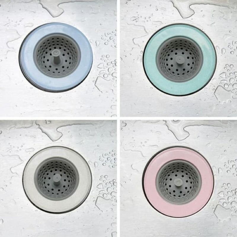 AZ Saringan Wastafel Silikon Silicone Kitchen Sink Hair Catcher