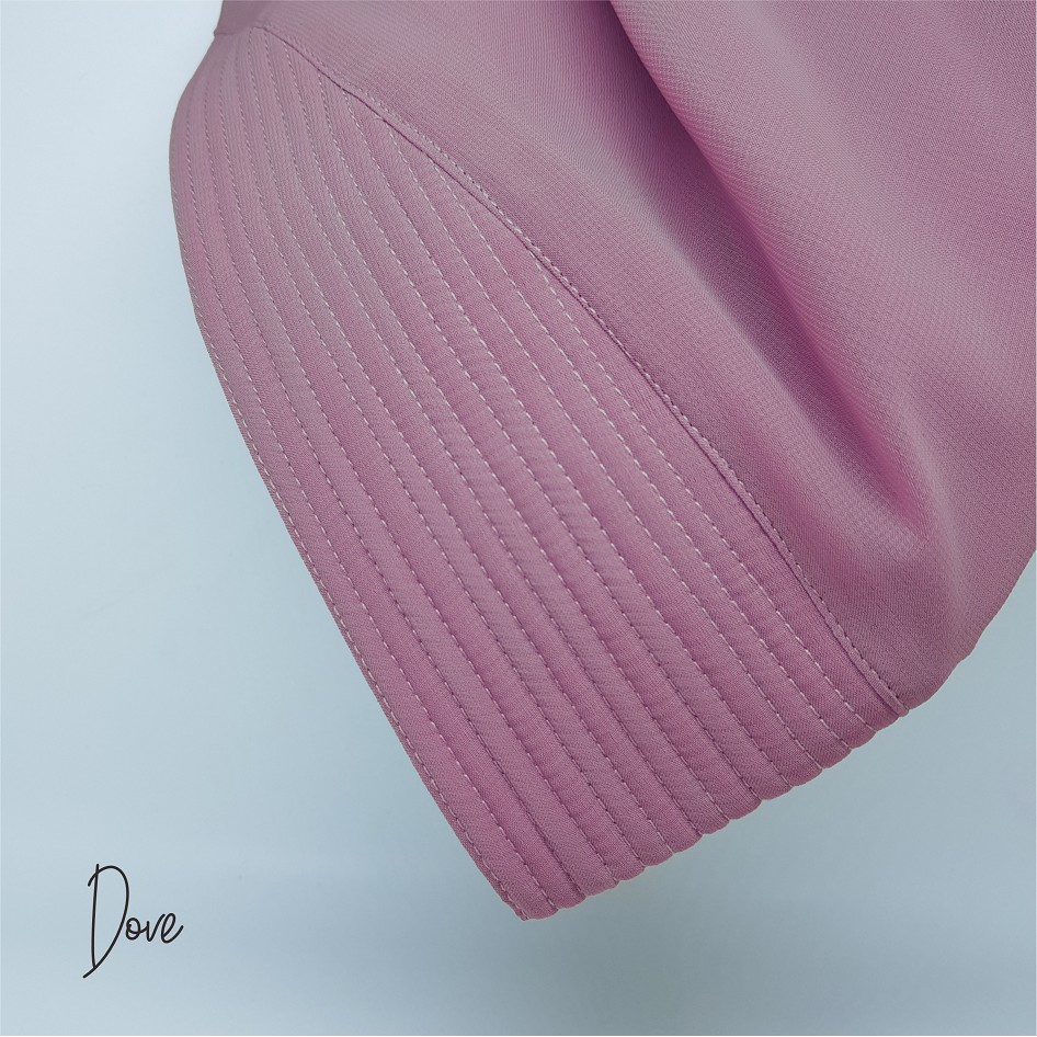 SALE Hijab Khimar raudah kancing 2 l0ayer / Jilbab kancing-DUSTY PURPLE