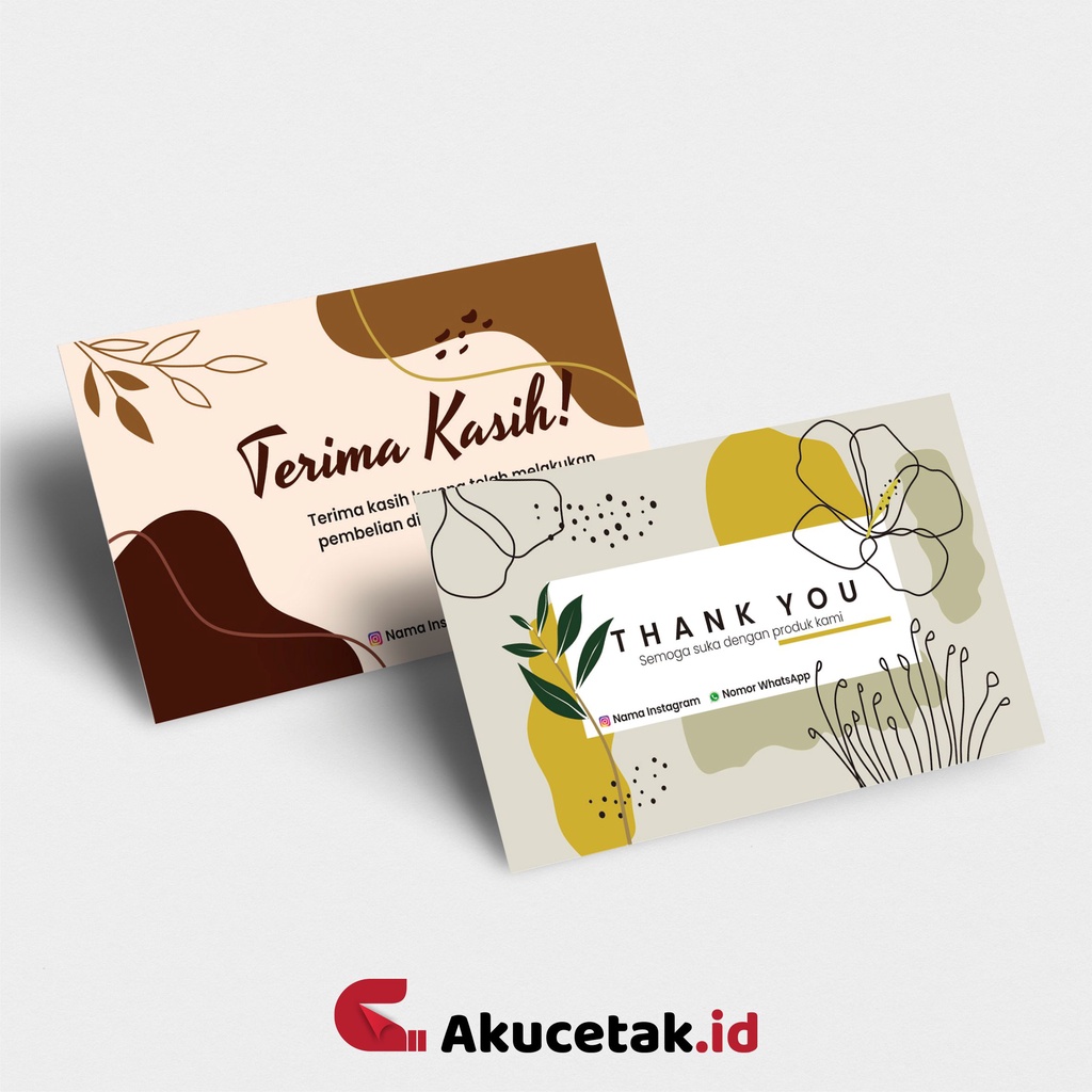 

Thank You Card / Kartu Thank You / Thank You Card Custom / Kartu Thank You Olshop / Kartu Terima kasih