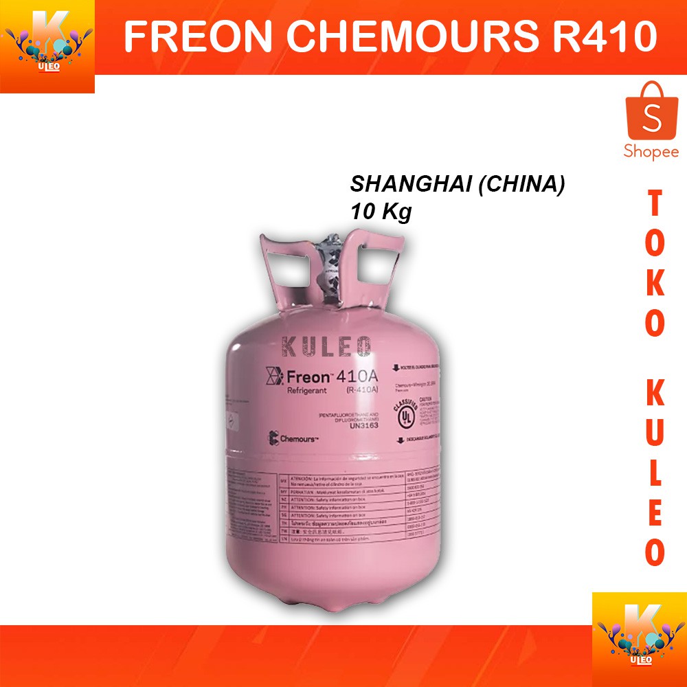 Freon R410 CHEMOURS shanghai 10kg / freon chemours r410 cina