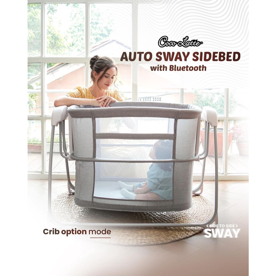 Box Bayi Tempat Tidur Bayi Cocolatte Auto Sway Sidebed With Bluetooth / Cocolatte Auto Sway Side Bed MX Height Adjustable