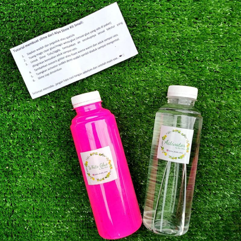 SLIME KIT PUDDING/BAHAN SLIME/SLIME KIT TOFU/DIY SLIME/ACTIVATOR/SLIME MURAH/PUDDING PINK