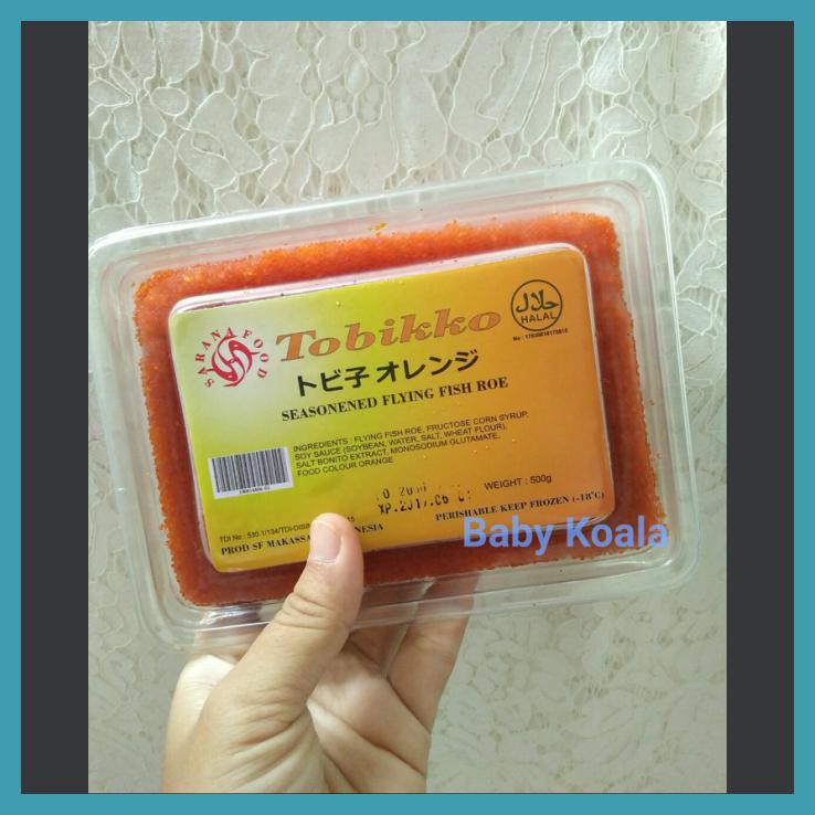 

TOBIKO ORANGE 500 GR | TELUR IKAN UNTUK SUSHI - ICE GEL