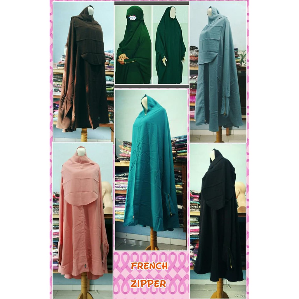 Jilbab/Khimar French Zipper