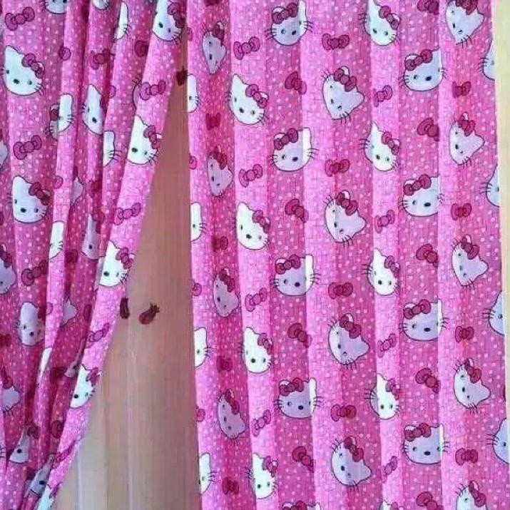 Lari⚡ ✫↔ Gorden Plisket Hellokitty/Gorden Karakter Hellokitty/Gorden Plisket/Gorden Pintu Dan Jendel