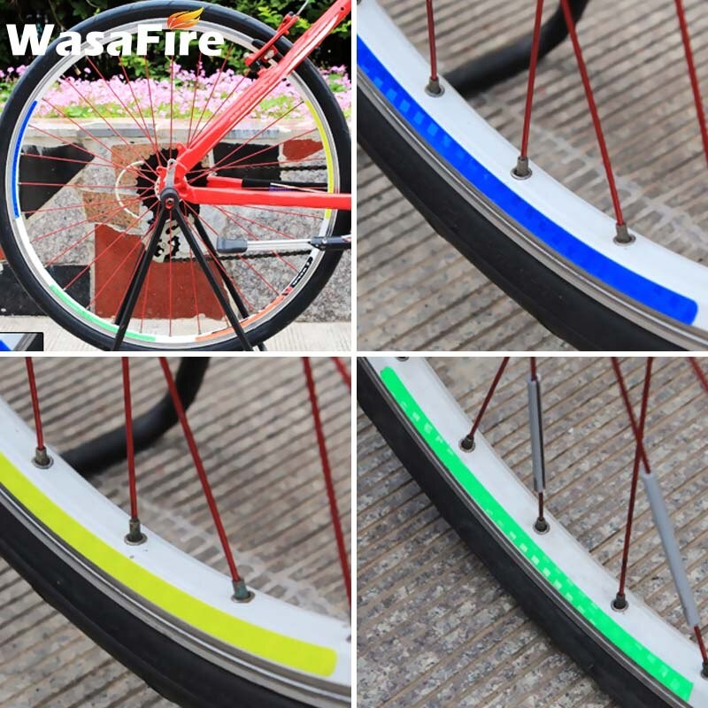 YGRETTE - Bicycle Wheel Reflective Sticker / Stiker Roda Sepeda 8 Strip Reflektif