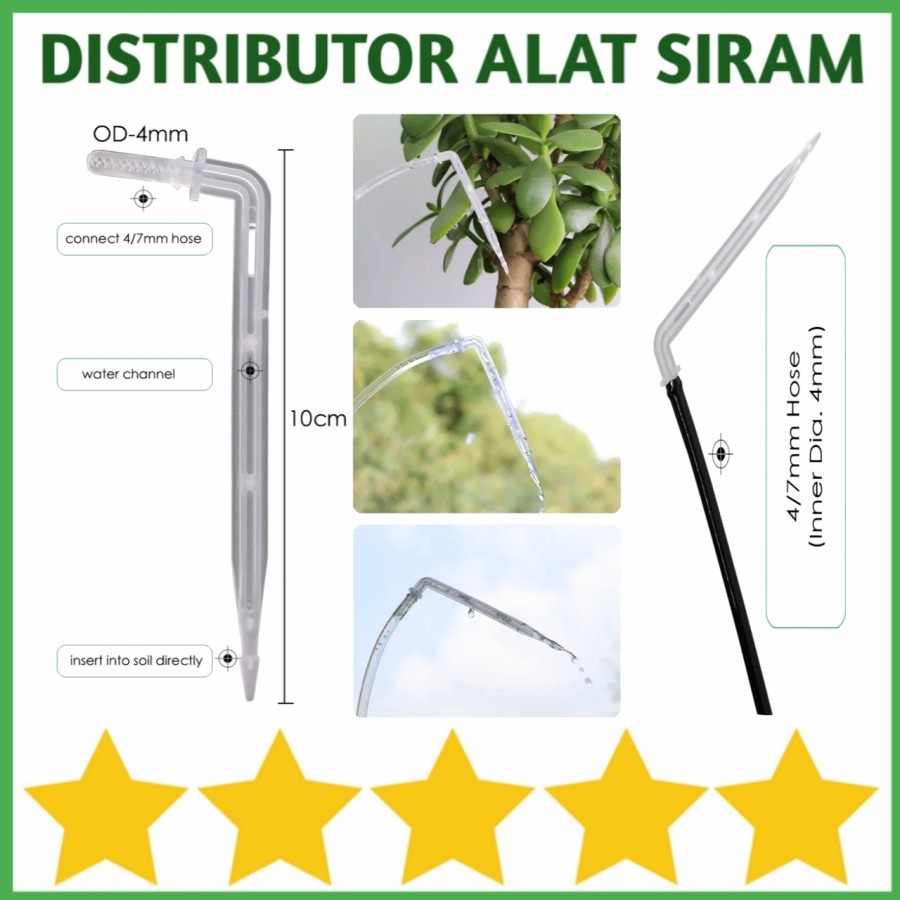 IRIGASI TETES DRIP STICK SPRINKLER STICK DRIPPER BENGKOK UNTUK SELANG PE 4/7MM 7 MM